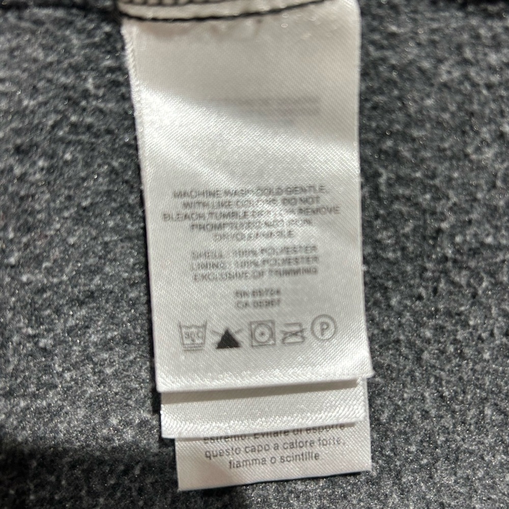 Columbia Gray Black Full-Zip Fleece Jacket Side Zip Pockets Boys Size 10-12 - Picture 7 of 8